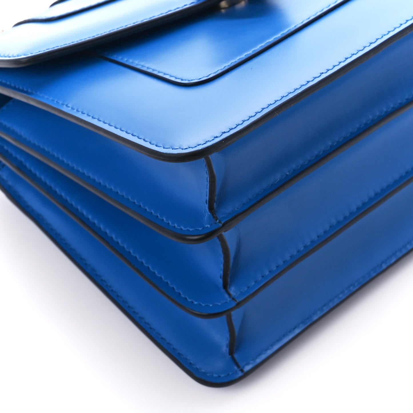 Calfskin Serpenti Forever Top Handle Blue