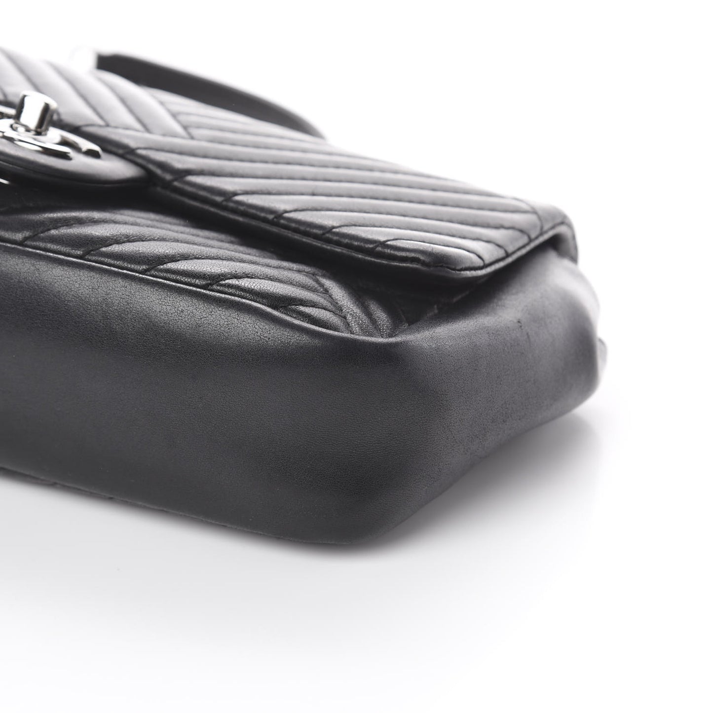 Lambskin Small CC Crossing Flap Black