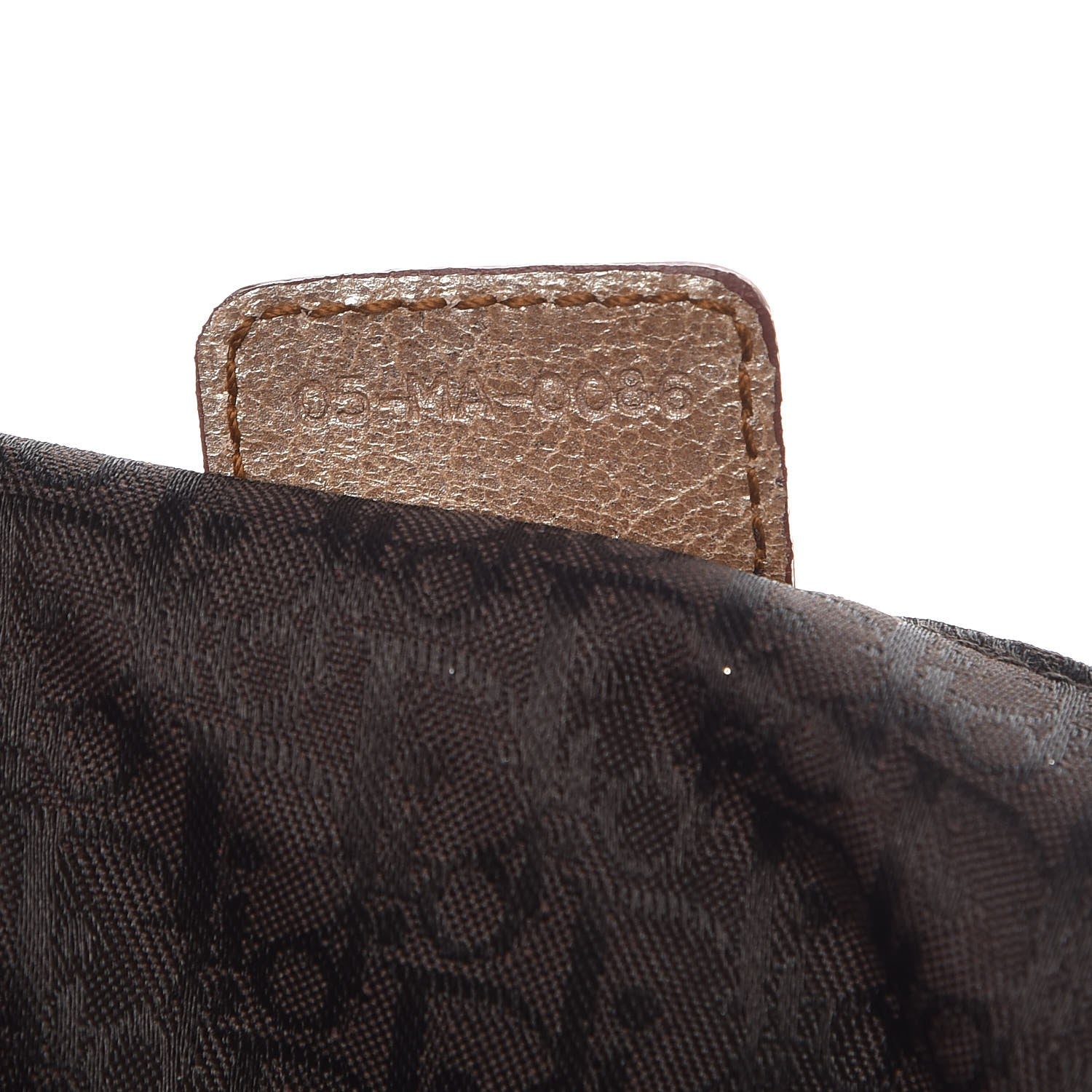 Christian Dior Metallic Calfskin Medium Gaucho Double Saddle Bag Bronze 7 of 13