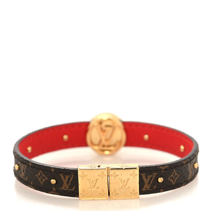 Louis Vuitton Monogram LV Circle Reversible Bracelet Red 5 of 8