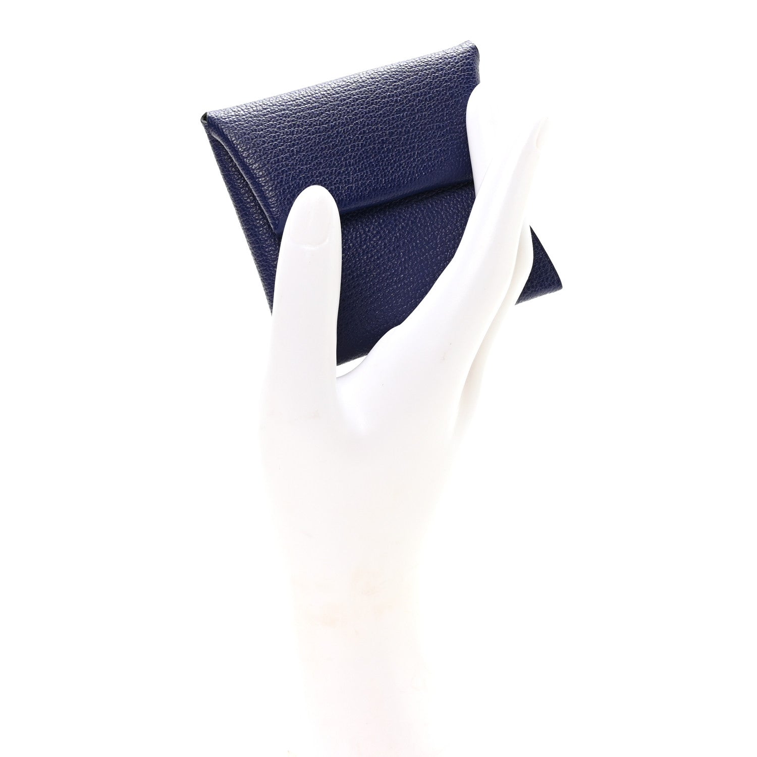 Hermes Chevre Mysore Bastia Coin Purse Bleu Encre 2 of 8