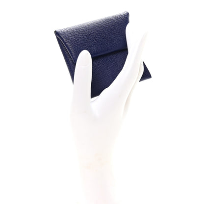 Hermes Chevre Mysore Bastia Coin Purse Bleu Encre 2 of 8