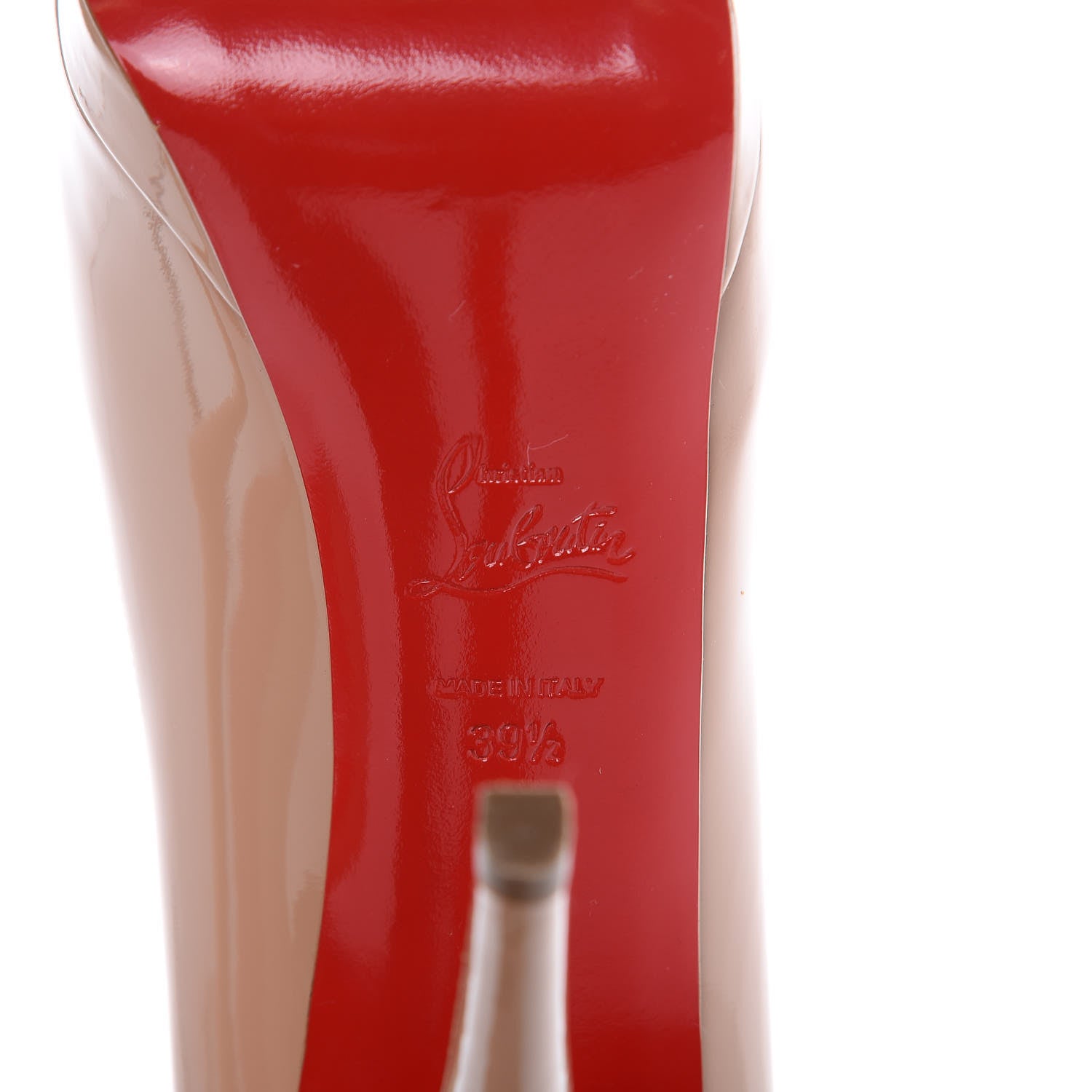 Christian Louboutin Patent Altadama 140 Pumps 39.5 Nude 7 of 13