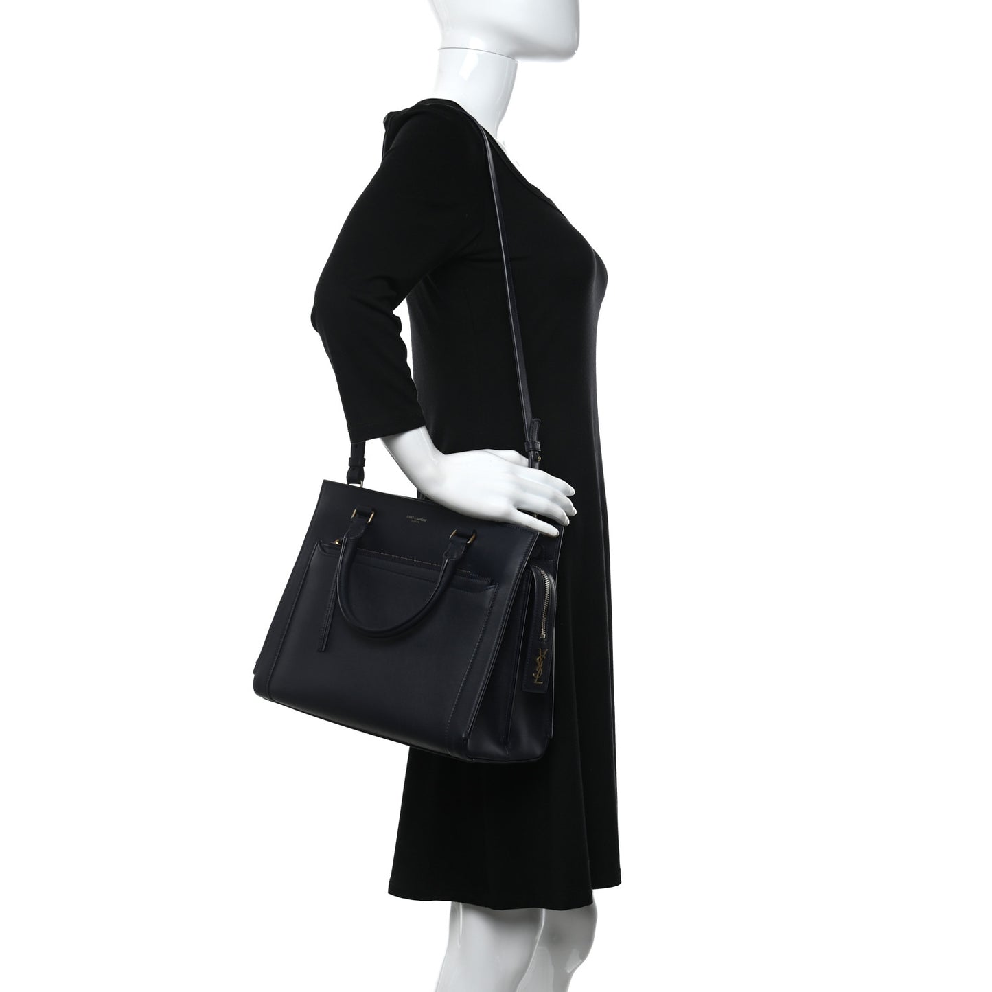 Smooth Calfskin Small East Side Tote Black