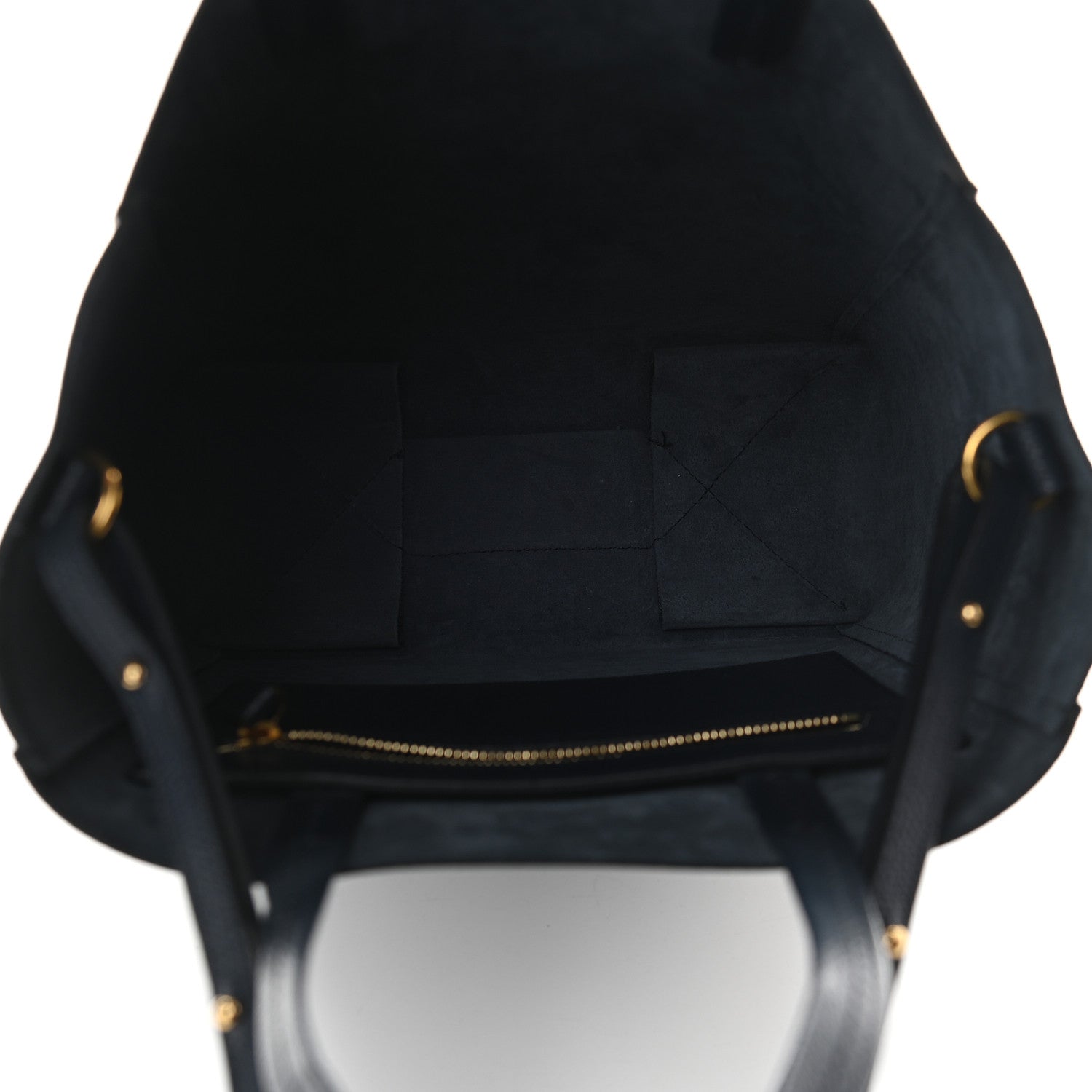 Celine Grained Calfskin Small Vertical Cabas Black 6 of 9