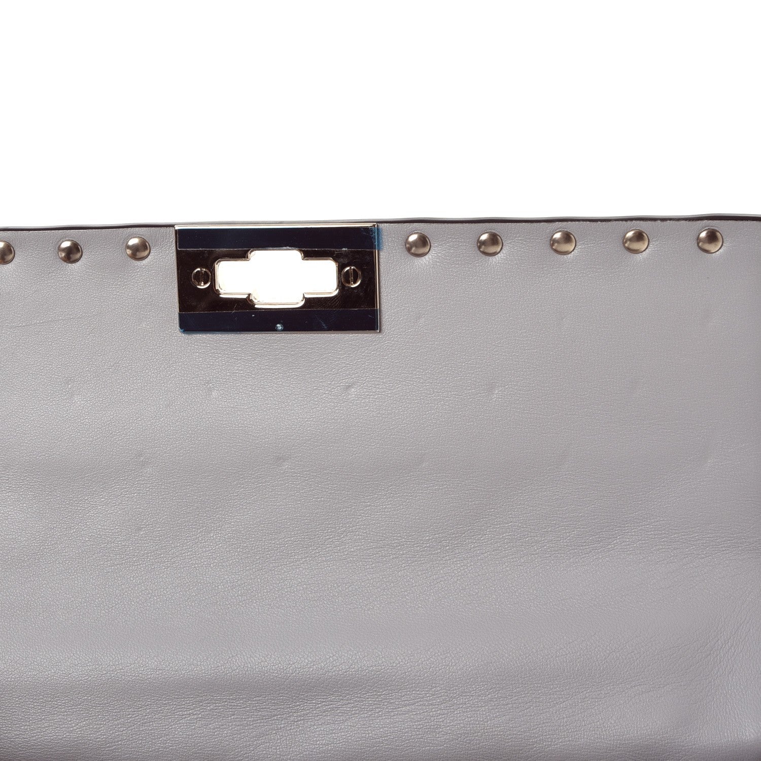 Valentino Garavani Nappa Medium Rockstud Spike Shoulder Bag Pastel Grey 8 of 8