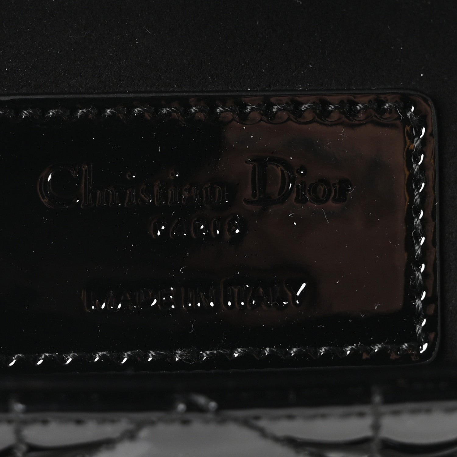 Christian Dior Patent Cannage Small Lady D-Joy Black 6 of 10