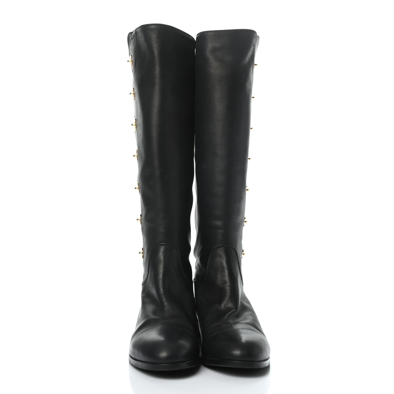 Chanel CC Turnlock High Boots 38 Black 2 of 6