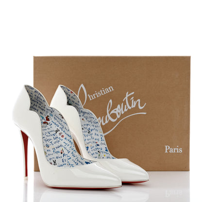 Christian Louboutin Patent Hot Chick 100 Pumps 36.5 White 9 of 9