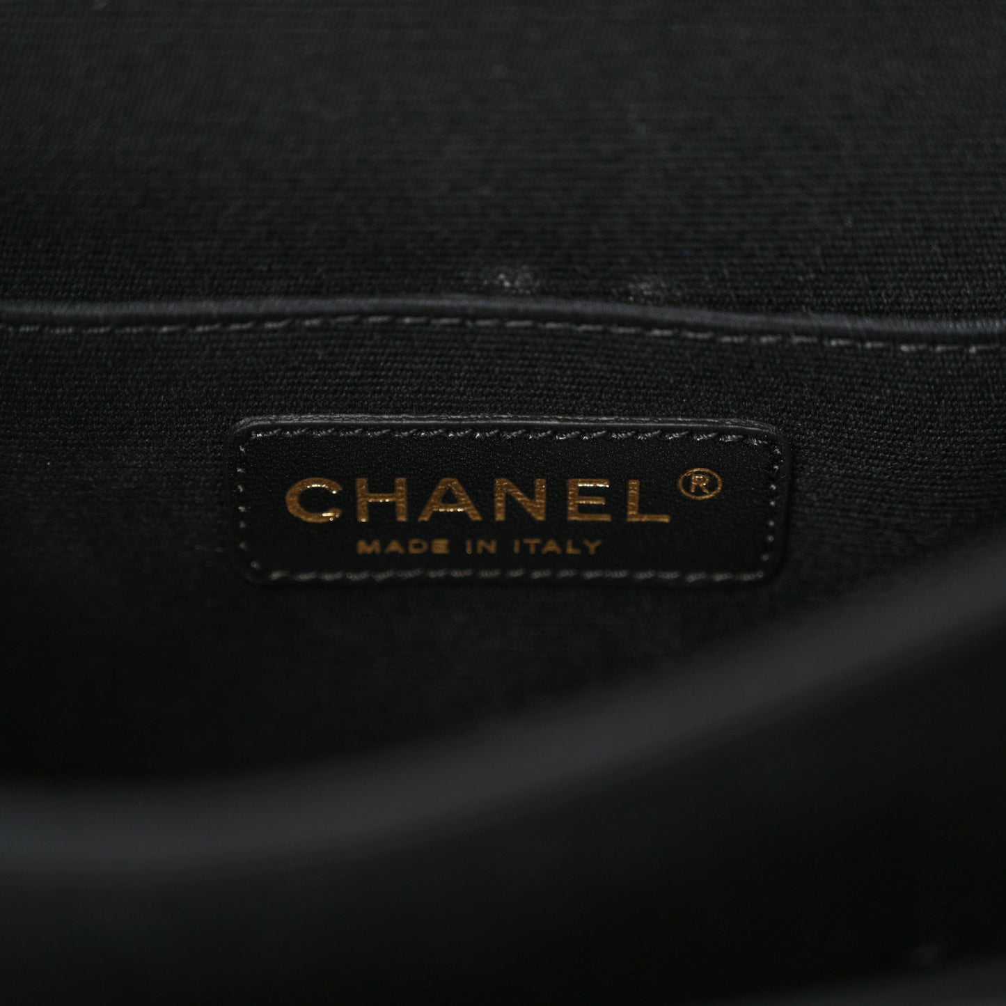 Glazed Calfskin Quilted Rita Top Handle Flap Black