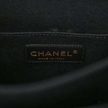 Chanel Glazed Calfskin Quilted Rita Top Handle Flap Black 6 of 16