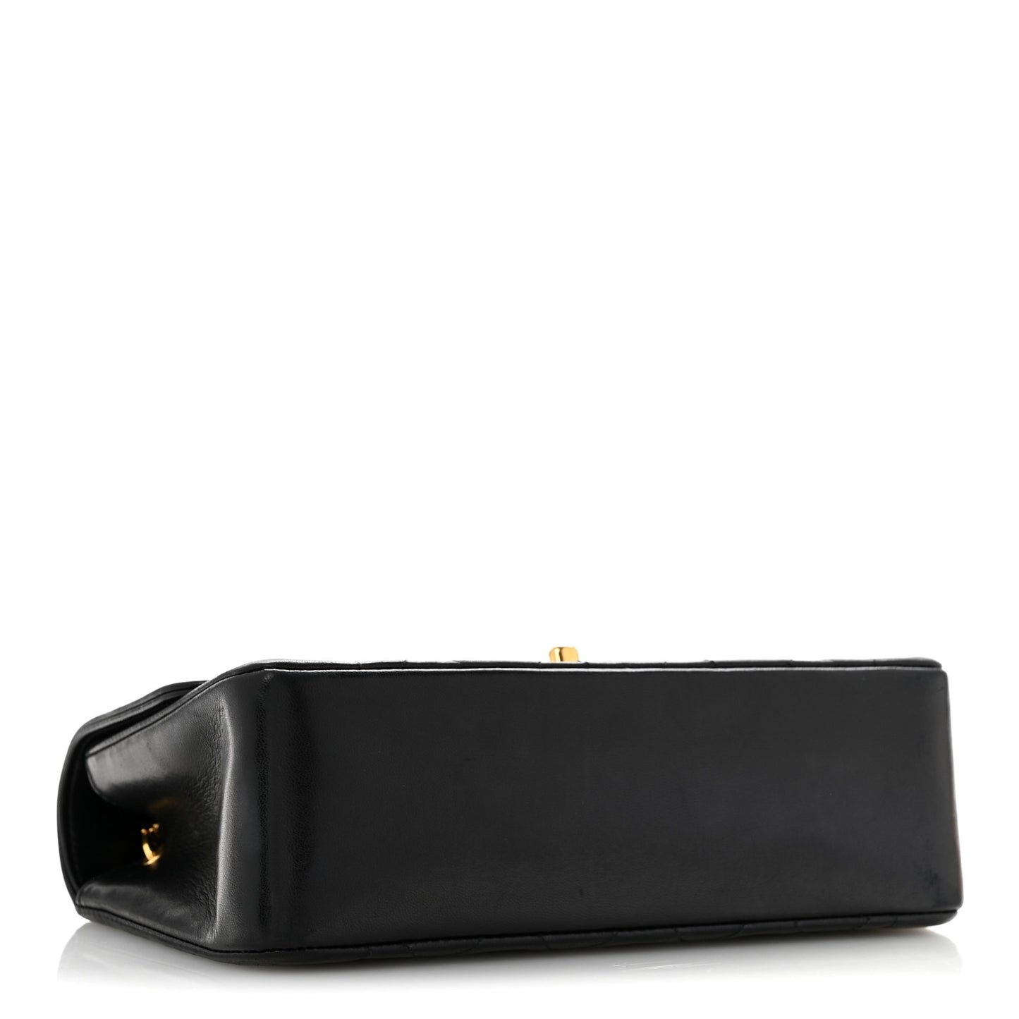 Lambskin Quilted Small Single Flap Black