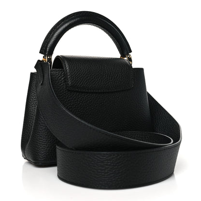 Louis Vuitton Taurillon Mini Capucines Black 3 of 9