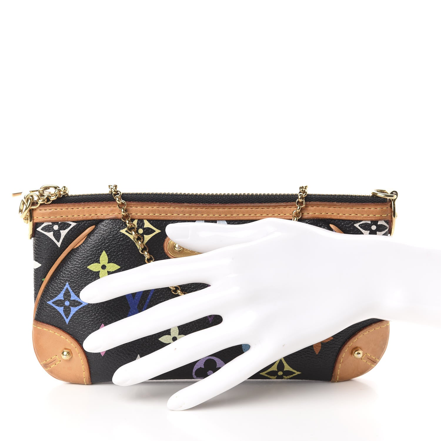Louis Vuitton Monogram Multicolor Pochette Milla MM Black 2 of 11
