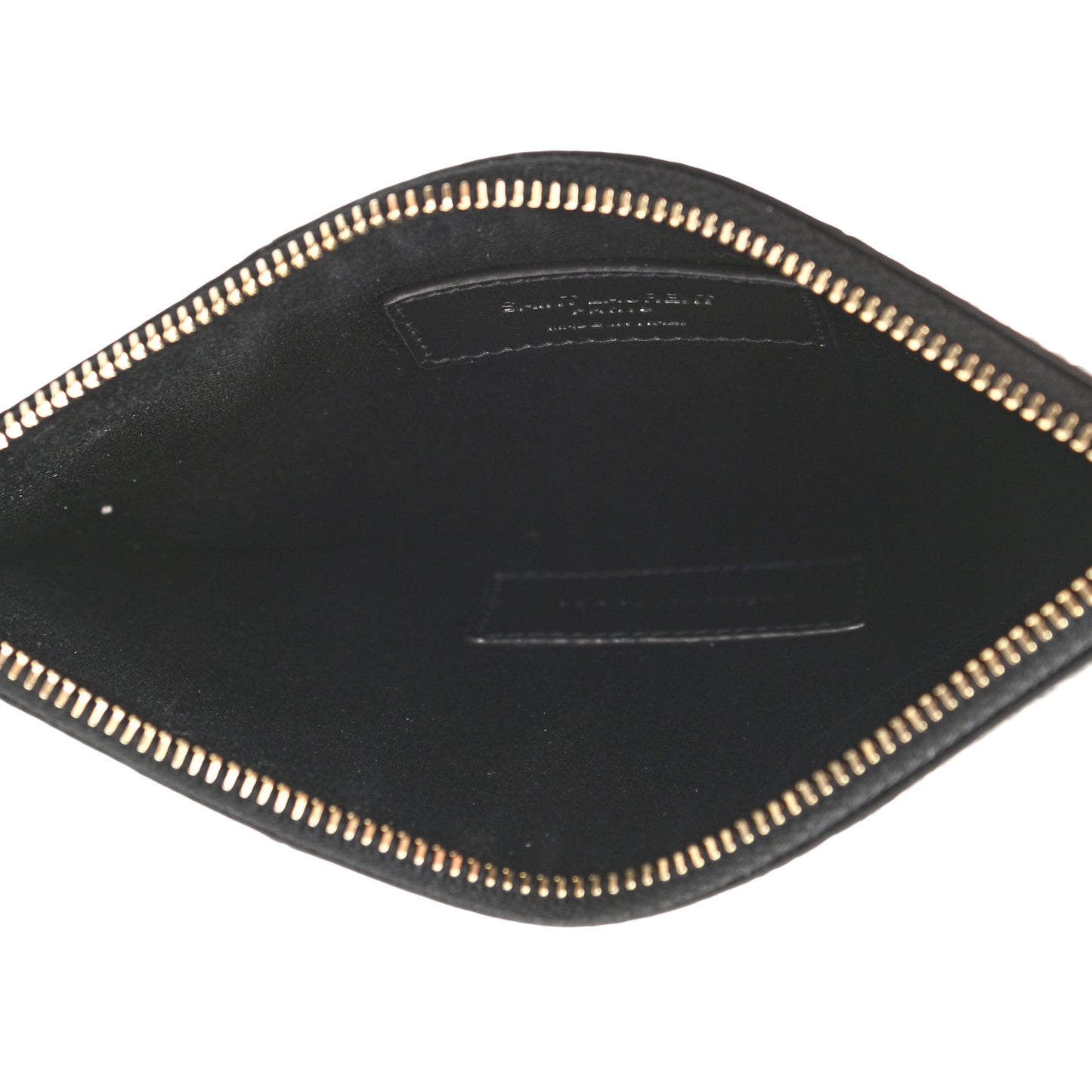 Snakeskin Pouch With Chain Black