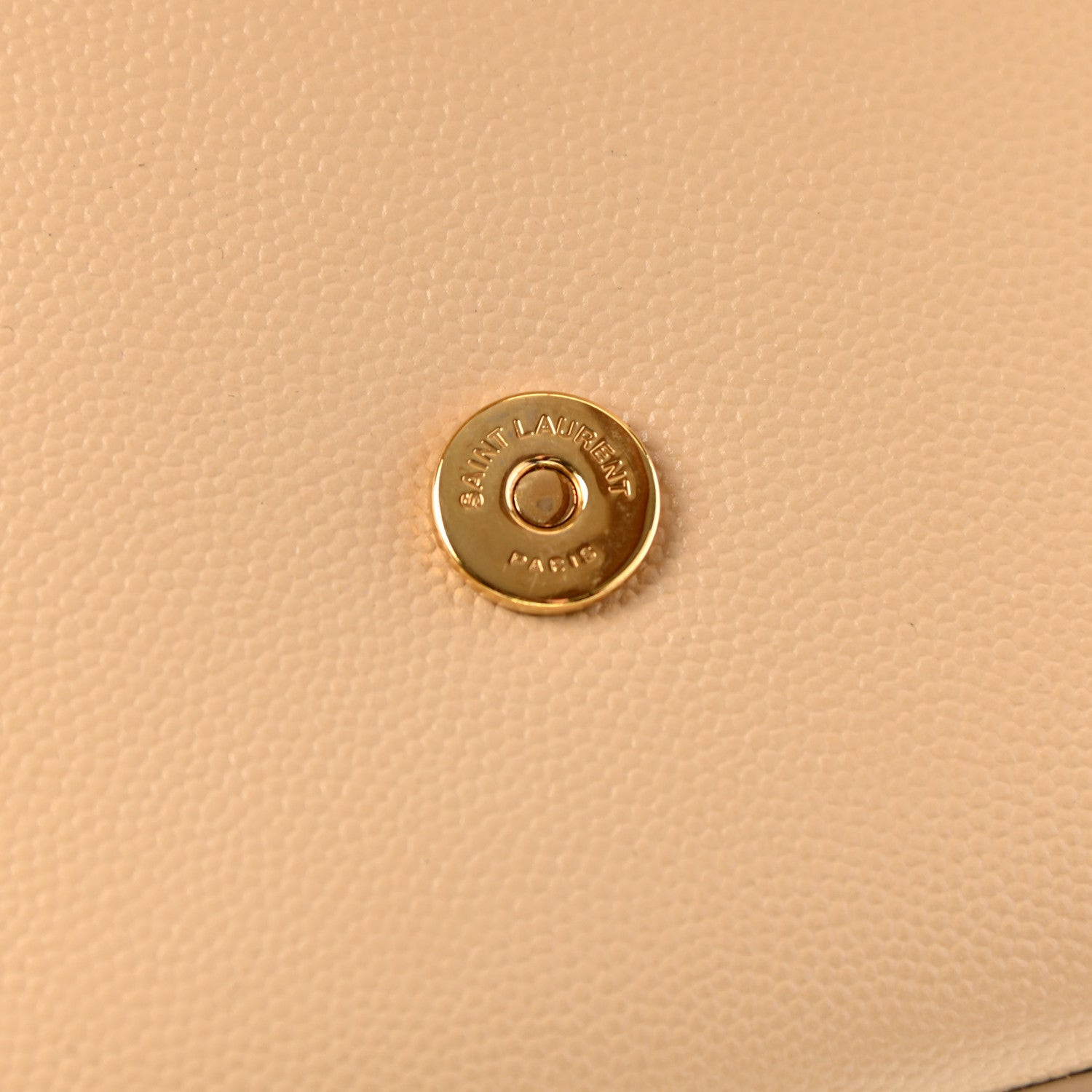 Saint Laurent Grain De Poudre Classic Monogram Cassandre Clutch Nude 7 of 13