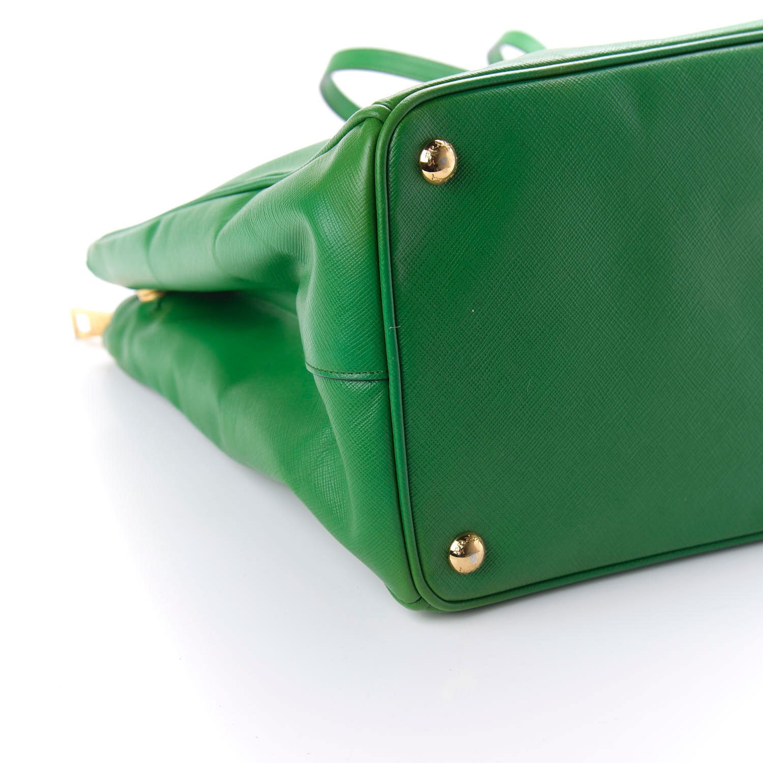 Prada Saffiano Large Galleria Double Zip Tote Verde 6 of 9