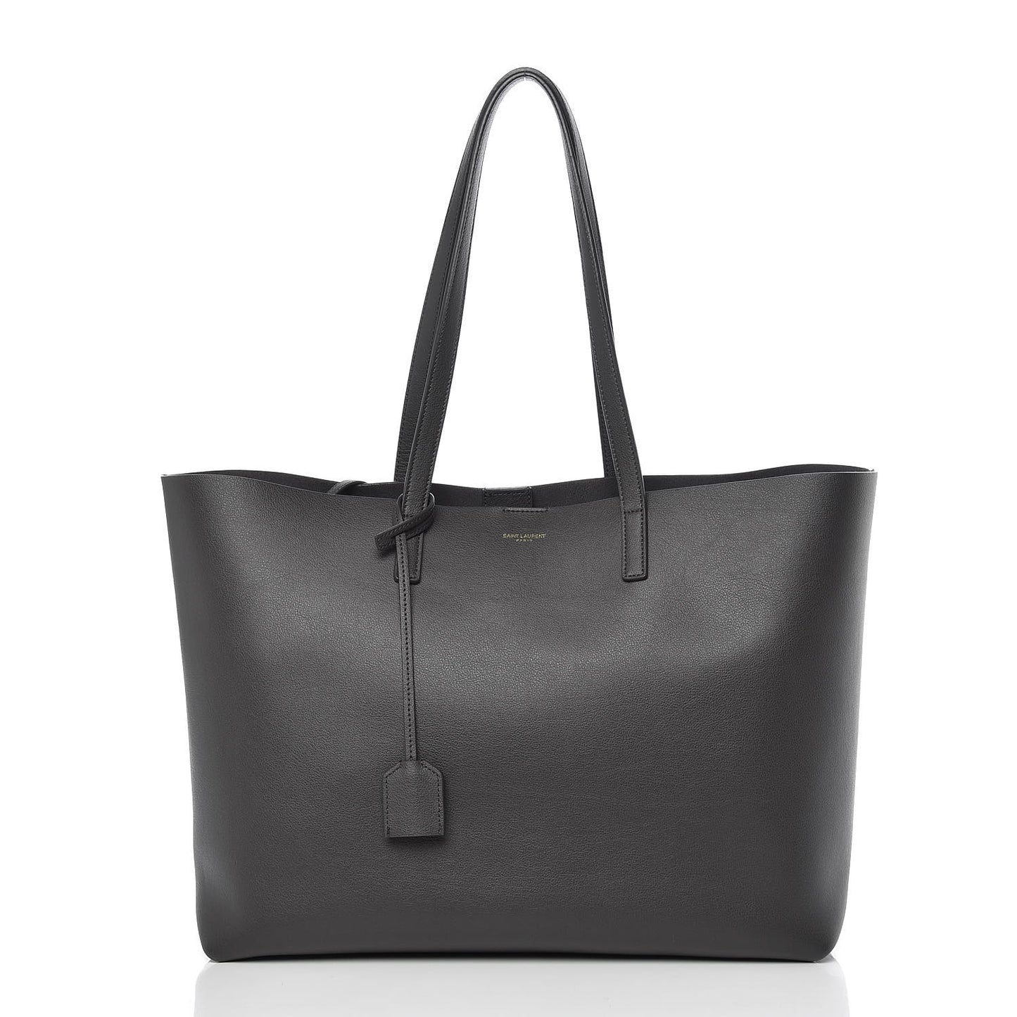 Calfskin Large Shopping Tote Asphalt