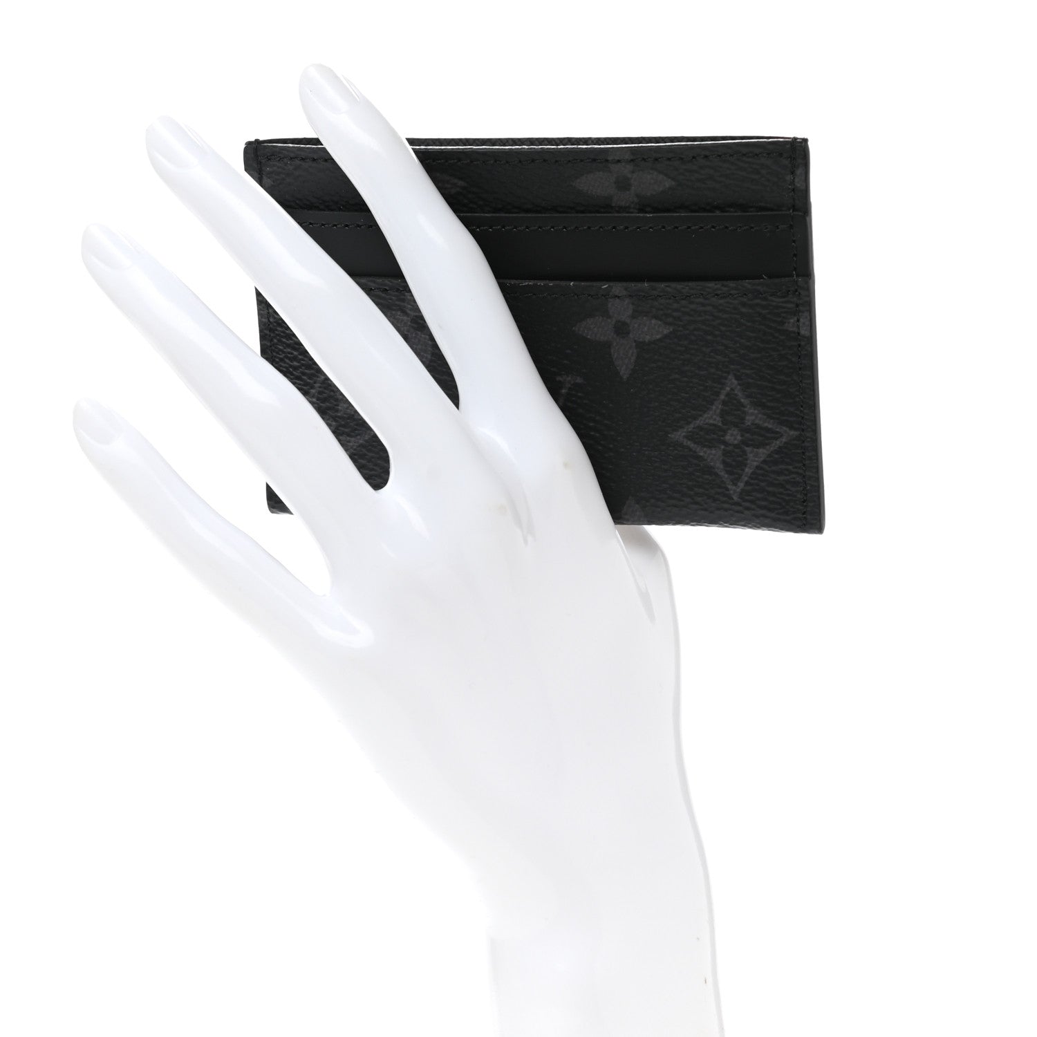 Louis Vuitton Monogram Eclipse Porte-Cartes Double Card Holder 2 of 8