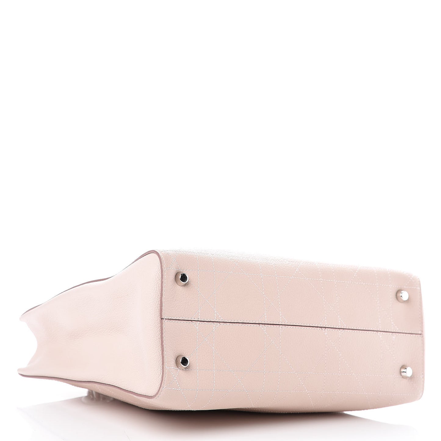 Grained Calfskin Cannage Medium Ultradior Tote Rose Poudre