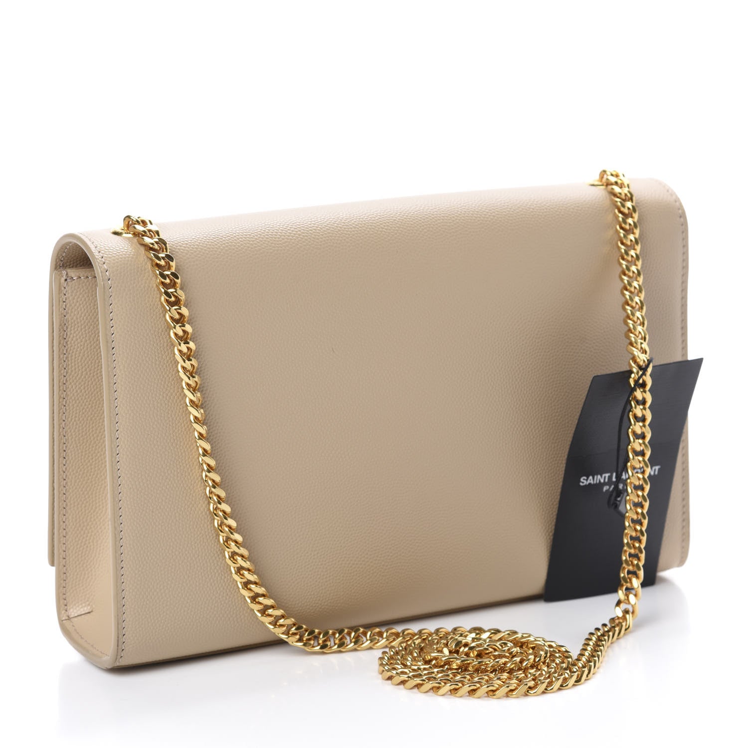 Saint Laurent Grain De Poudre Medium Monogram Kate Satchel Nude Powder 3 of 11