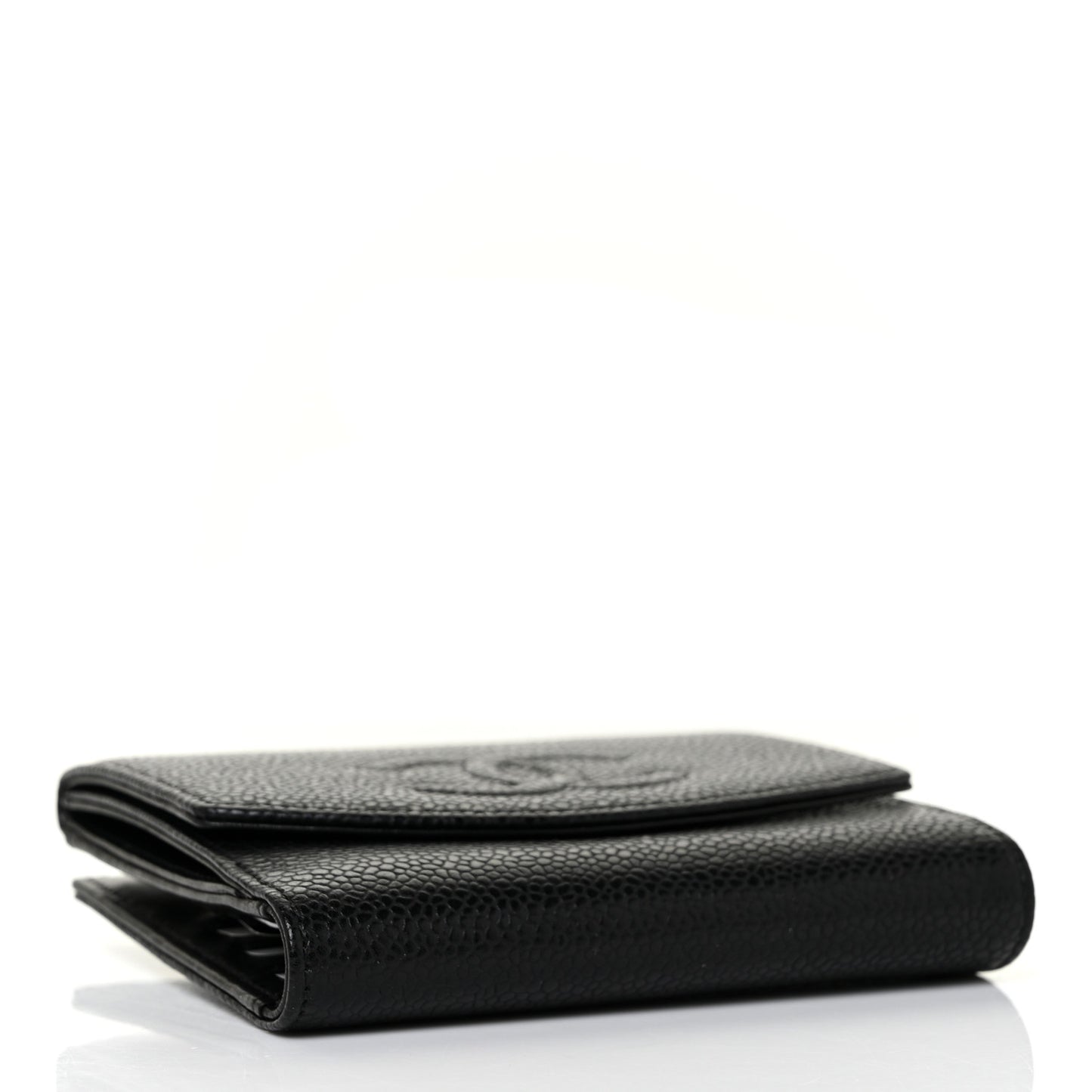 Caviar Timeless CC Compact French Wallet Black