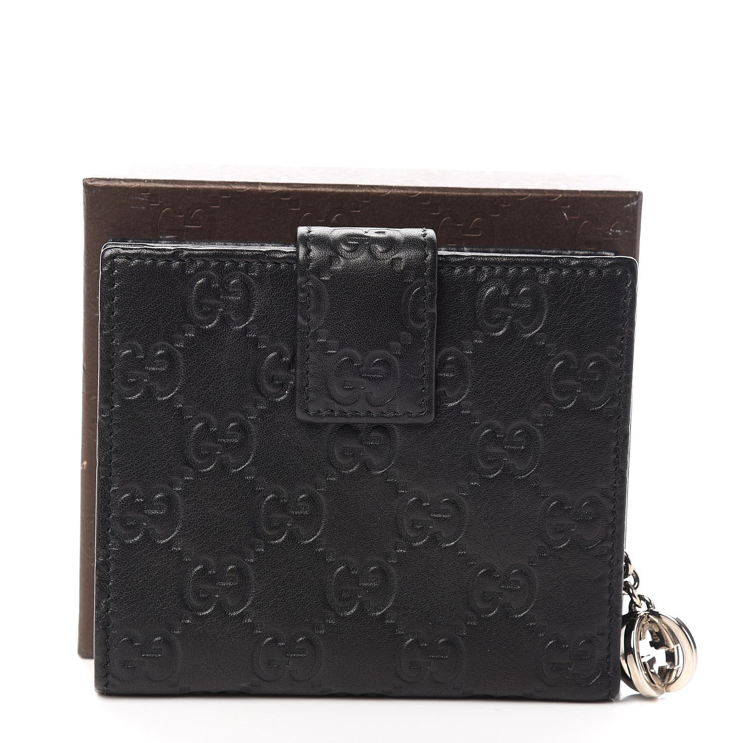 Guccissima Twins French Wallet Black