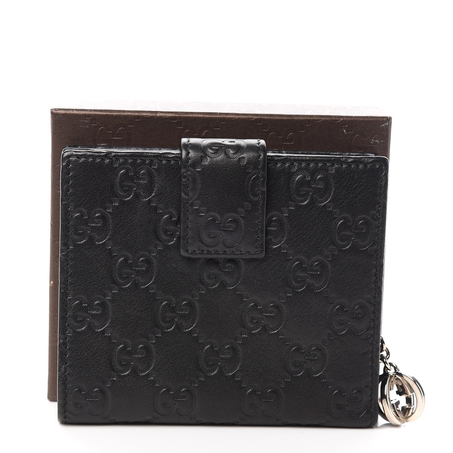 Gucci Guccissima Twins French Wallet Black 8 of 8