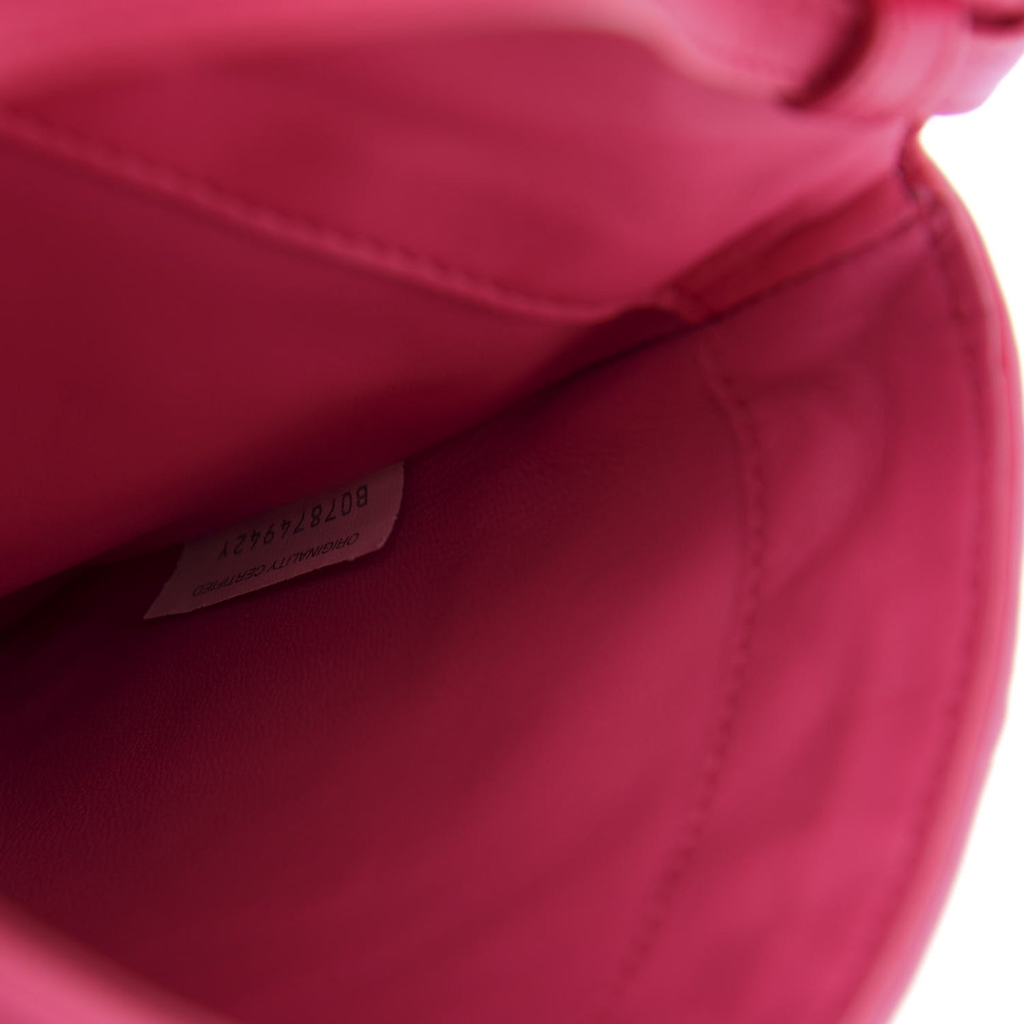 Nappa Intrecciato Flap Crossbody Fuchsia