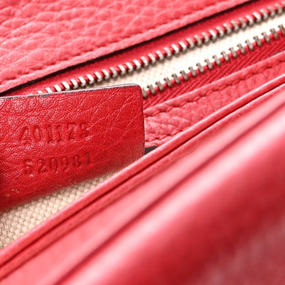 Gucci Cellarius Calfskin GG Marmont Shoulder Bag Vulcanic Red 7 of 11