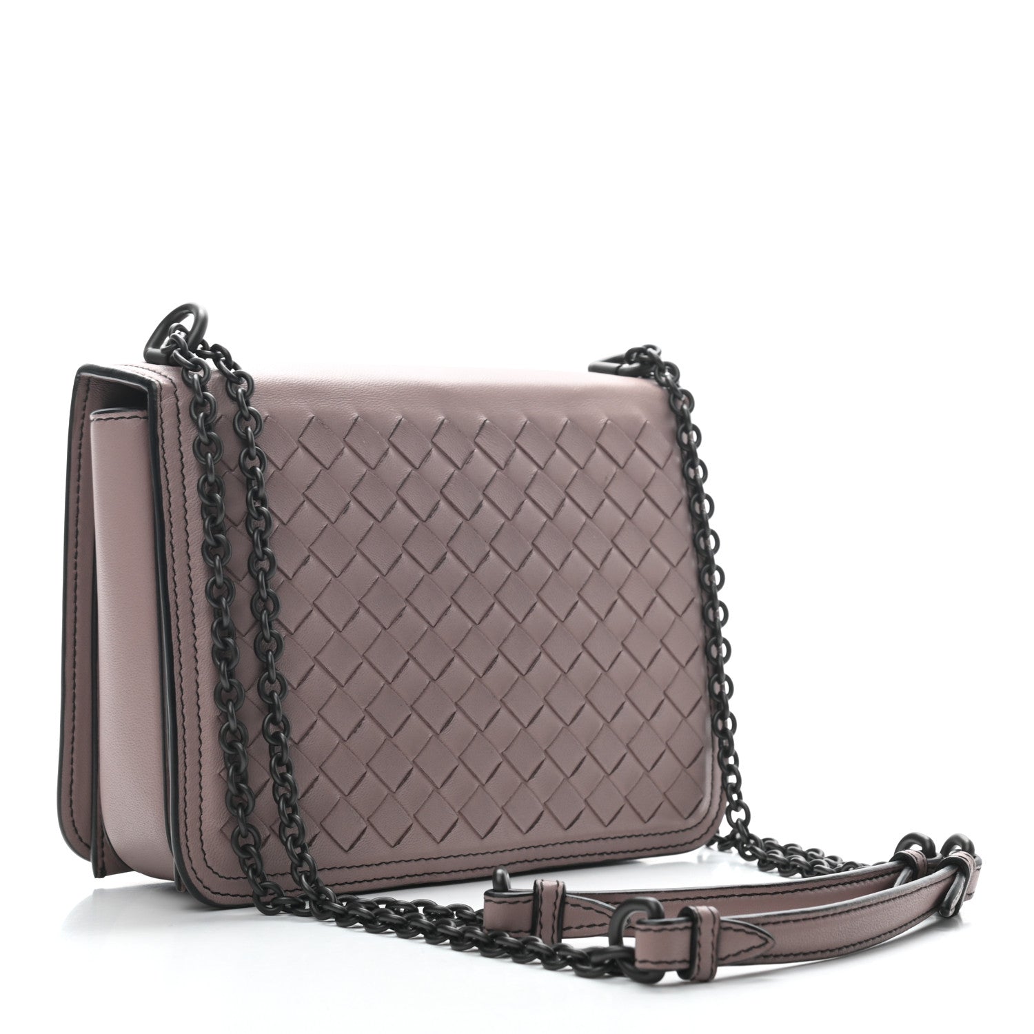 Bottega Veneta Nappa Intrecciato Small Runway Shoulder Bag Light Purple 6 of 24
