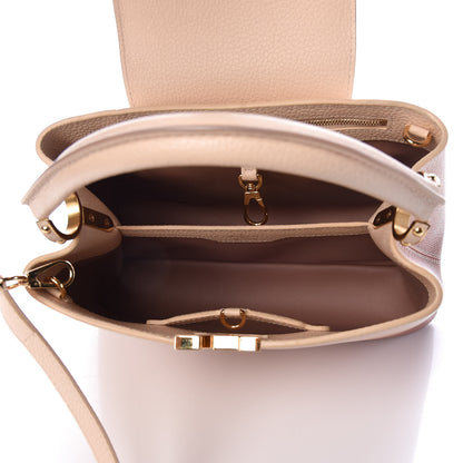 Louis Vuitton Taurillon Gradient Capucines PM Cloudy Creme 6 of 10