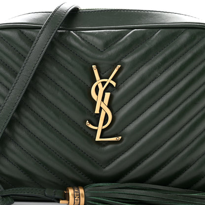 Saint Laurent Calfskin Matelasse Monogram Lou Camera Bag Military Green 8 of 10