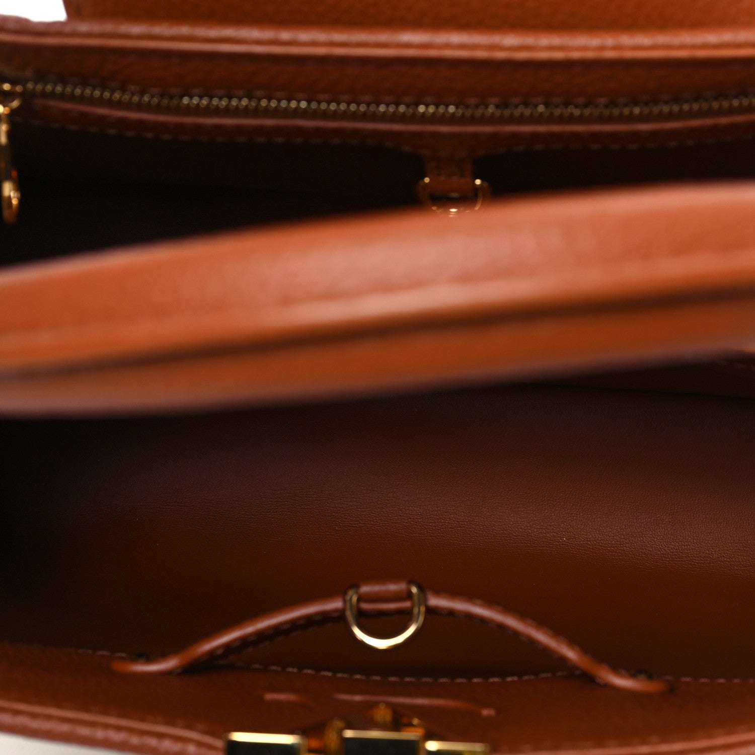 Louis Vuitton Canvas Taurillon Capucines MM Caramel 4 of 6
