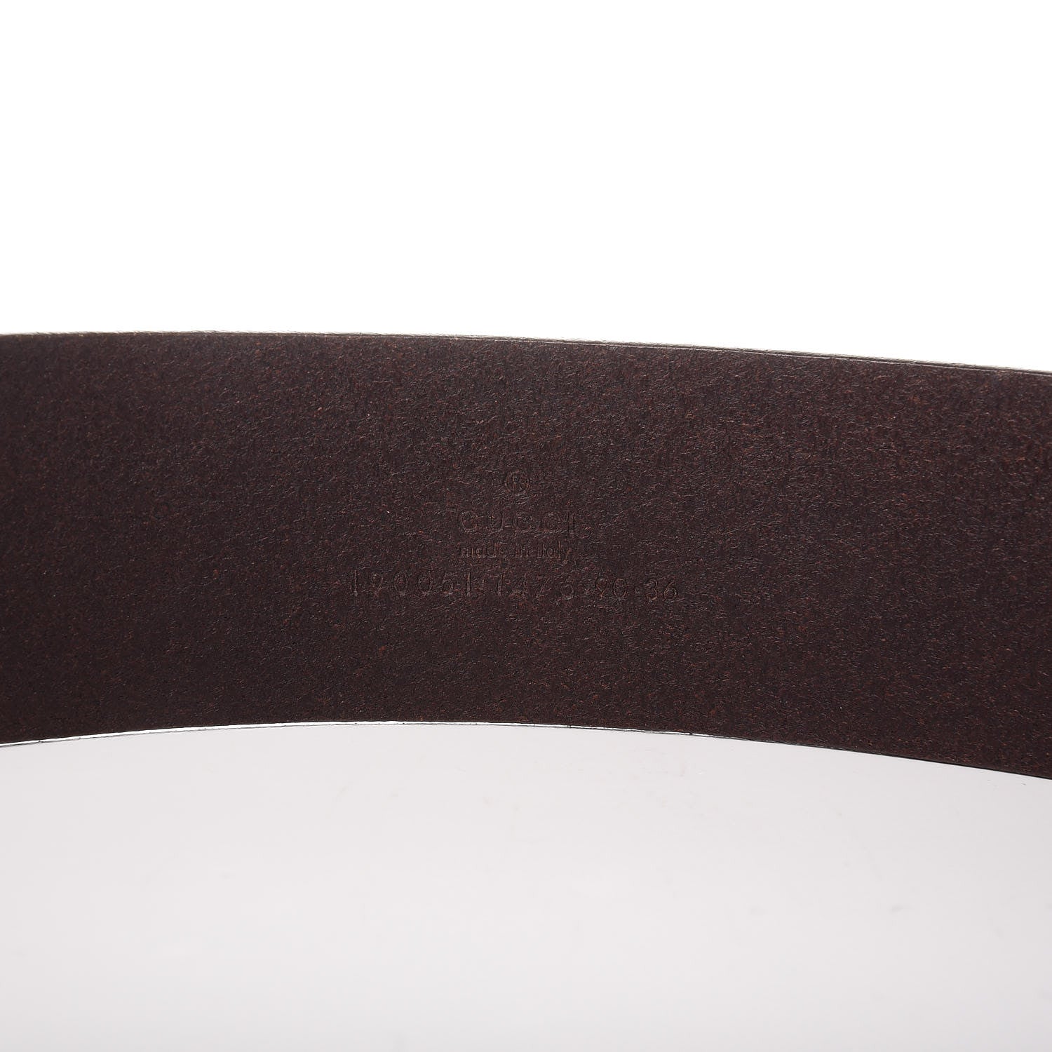 Gucci Guccissima Signature Belt 90 36 Dark Brown 4 of 8