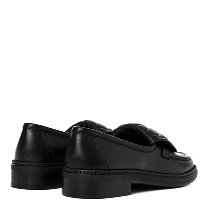 Chanel Lambskin Quilted CC Turnlock Loafers 37.5 Black 4 of 10