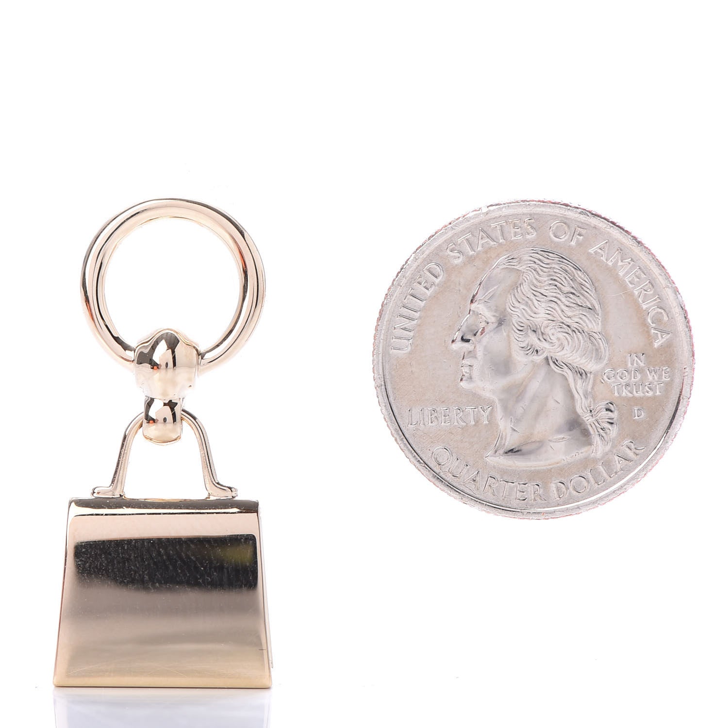 Hermes Permabrass Mini Kelly Twilly Ring 2 of 4