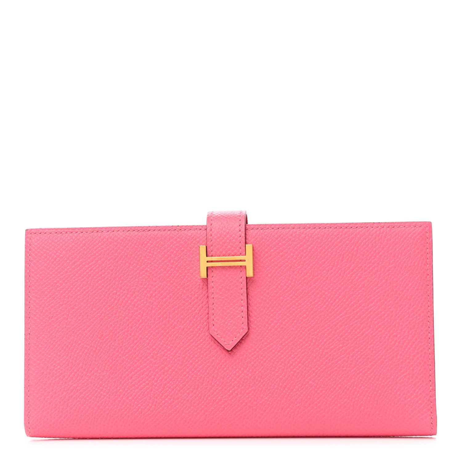 Hermes Epsom Bearn Gusset Wallet Rose Azalee 1 of 8