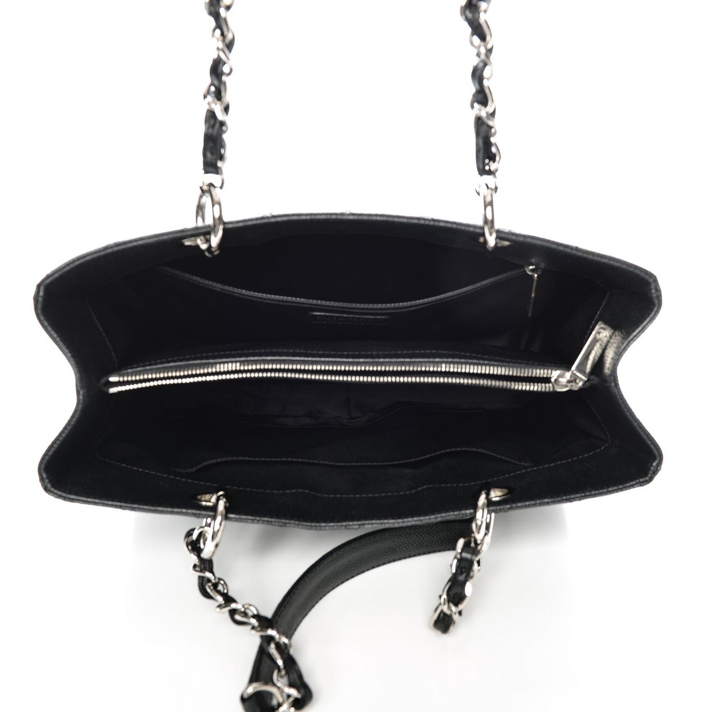 Caviar Quilted Grand Shopping Tote GST Black