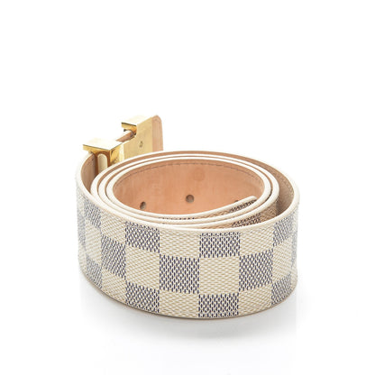 Louis Vuitton Damier Azur 40mm LV Initiales Belt 80 32 3 of 9