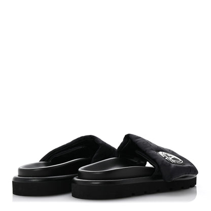 Louis Vuitton Nylon Monogram Womens Pool Pillow Comfort Mules 38 Black 5 of 9
