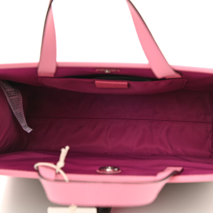 Gucci GG Supreme Monogram 3-D Strawberry Childrens Tote Beige Ebony Lotus Pink Fuxia Emerald 5 of 11