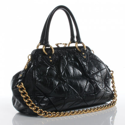 Marc Jacobs Leather Patchwork Stam Black 3 of 7