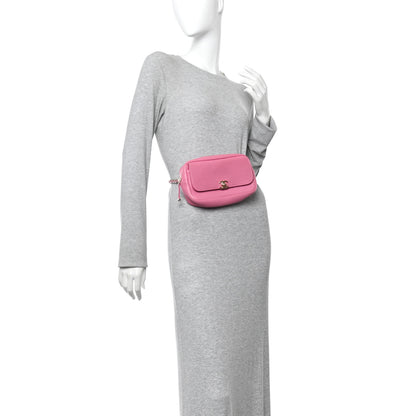 Chanel Goatksin Quilted Casual Trip Waist Bag Pink 2 of 11