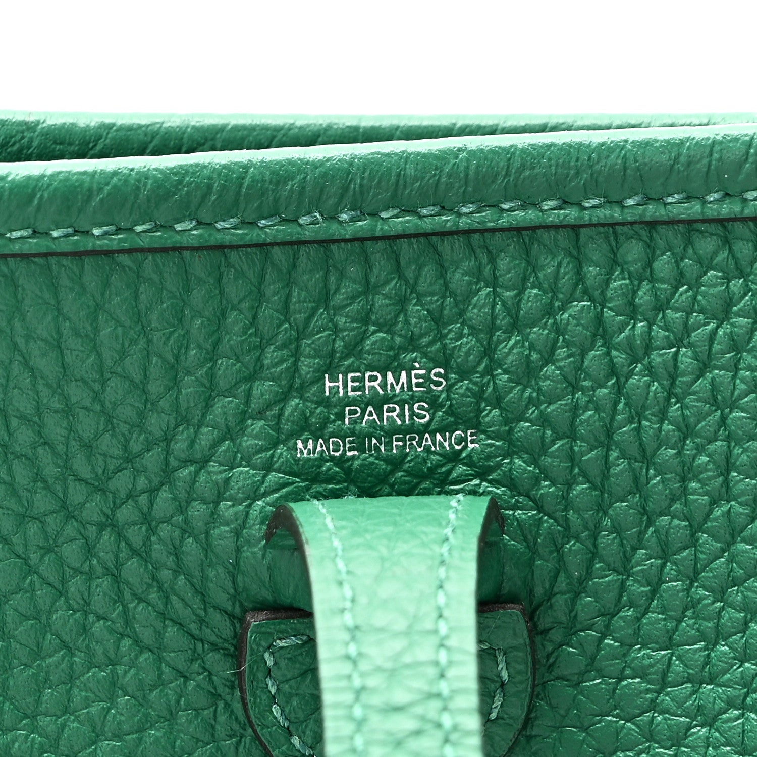 Hermes Taurillon Clemence Evelyne TPM Vert Vertigo 6 of 10