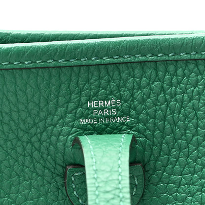 Hermes Taurillon Clemence Evelyne TPM Vert Vertigo 6 of 10