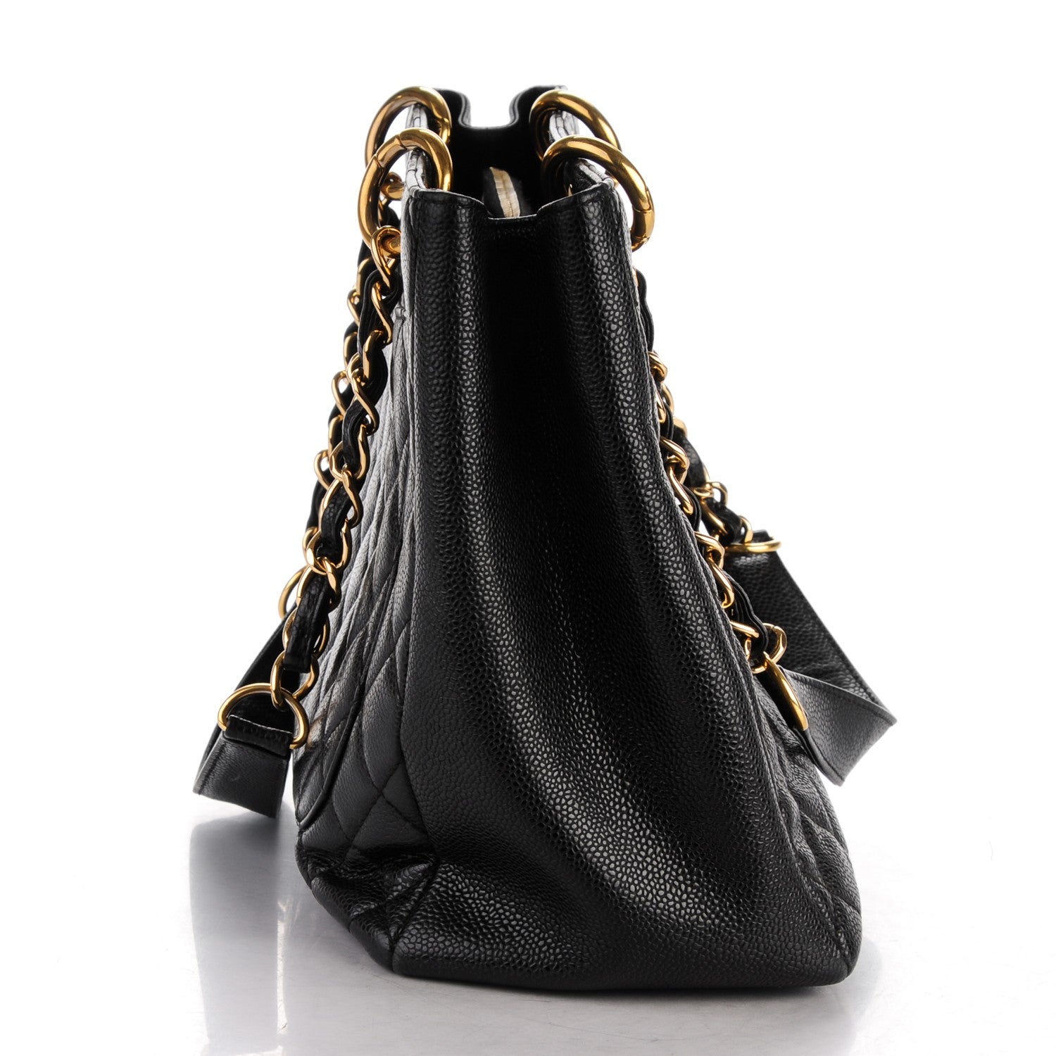 Chanel Caviar Quilted Grand Shopping Tote GST Black 8 of 10