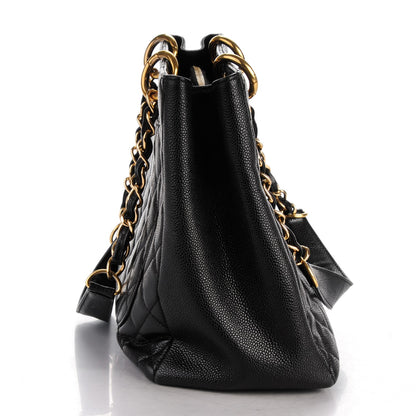 Chanel Caviar Quilted Grand Shopping Tote GST Black 8 of 10