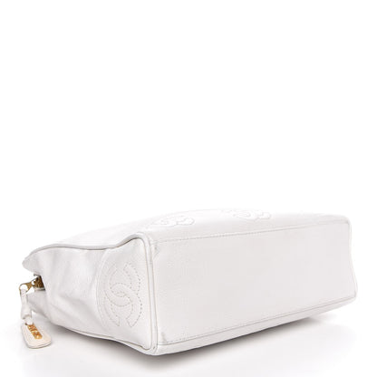 Chanel Caviar CC Shoulder Bag White 4 of 12