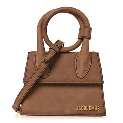 Jacquemus Suede Le Chiquito Noeud Brown 1 of 9